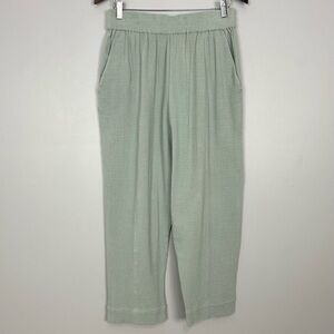 Apiece Apart Cotton Gauze Pants Womenโs Size M Pull On Relaxed Straight Leg Boho